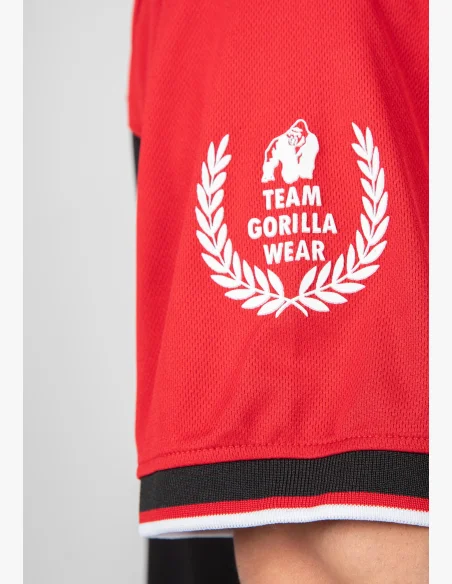 Gorilla Wear pánsky dres Trenton Football Jersey čierna/ červená
