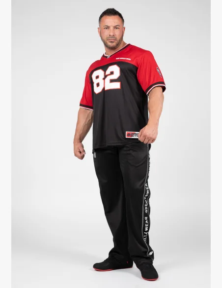 Gorilla Wear pánsky dres Trenton Football Jersey čierna/ červená