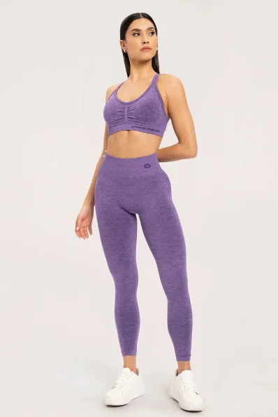 Gym Glamour Legíny seamless push up dark plum • Nebshop.sk