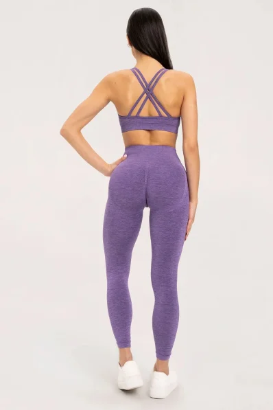 Gym Glamour Legíny seamless push up dark plum • Nebshop.sk 2