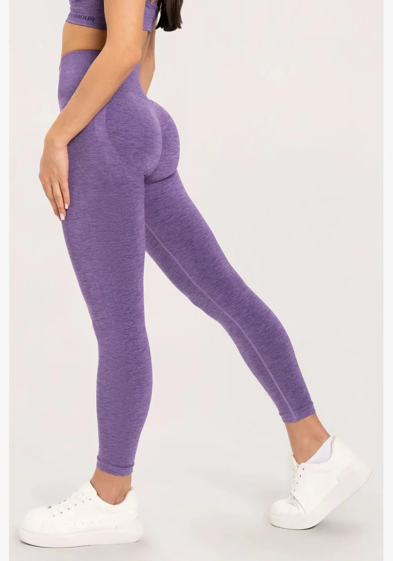 Gym Glamour Legíny seamless push up Violet