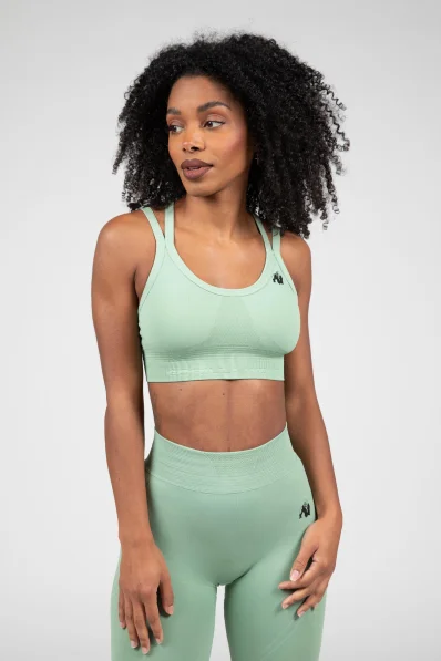 Gorilla Wear dámska bezšvová podprsenka Whitney – zelená