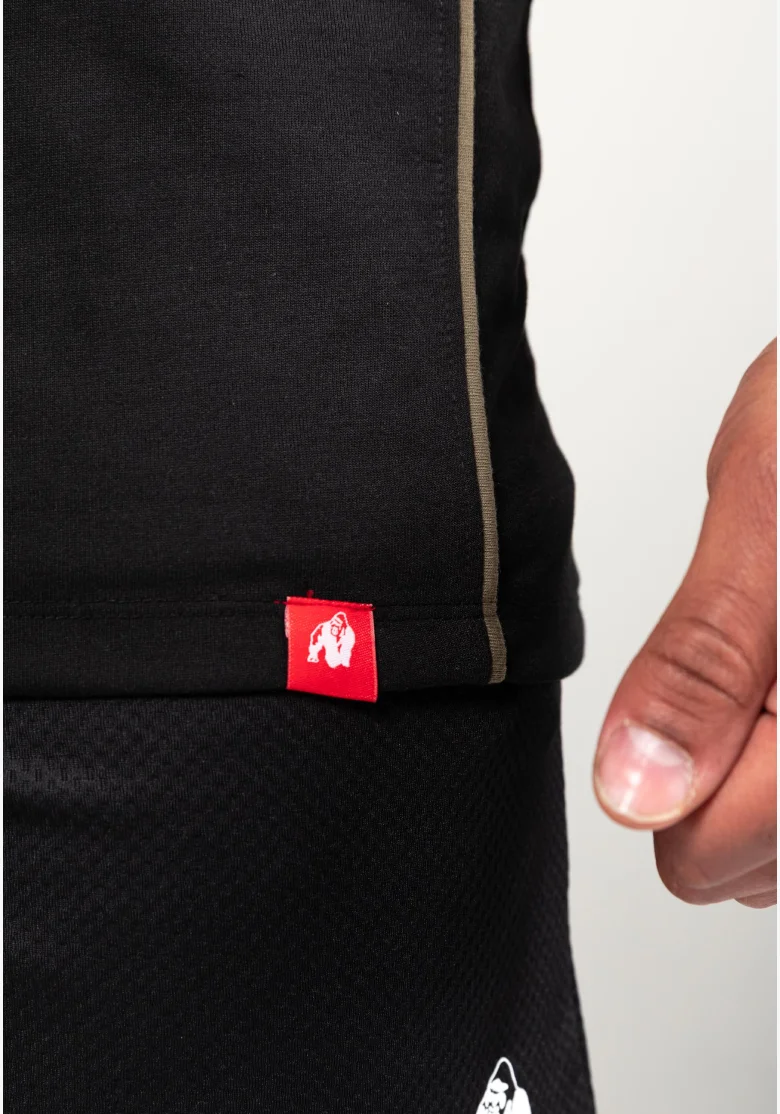 Gorilla Wear pánske tielko Casper Stringer – čierna / zelená