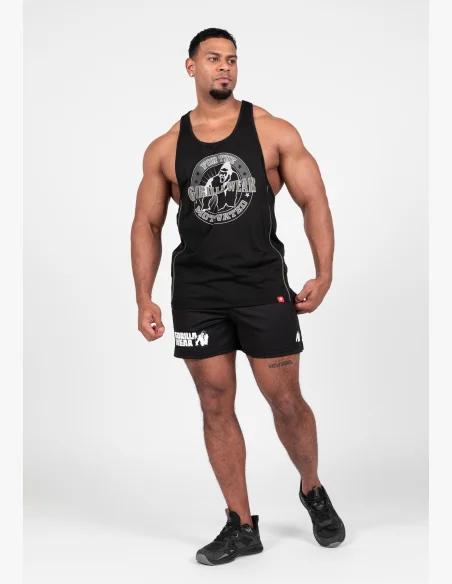 Gorilla Wear pánske tielko Casper Stringer – čierna / zelená