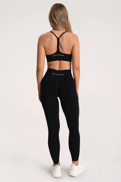 Gym Glamour Legíny Second Skin push up Čierne 2