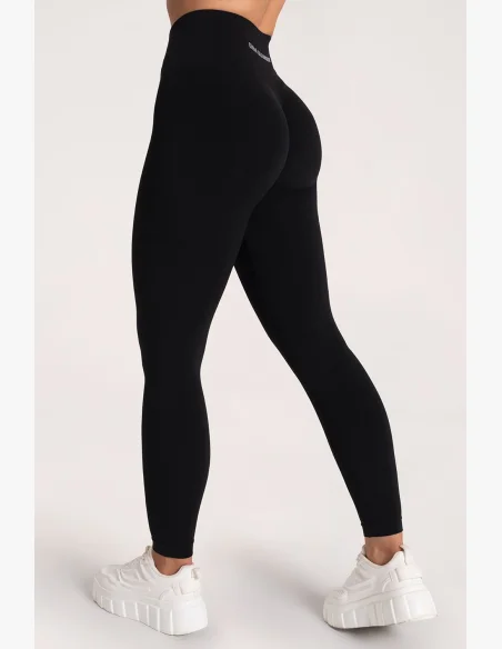 Gym Glamour Legíny Second Skin push up Čierne