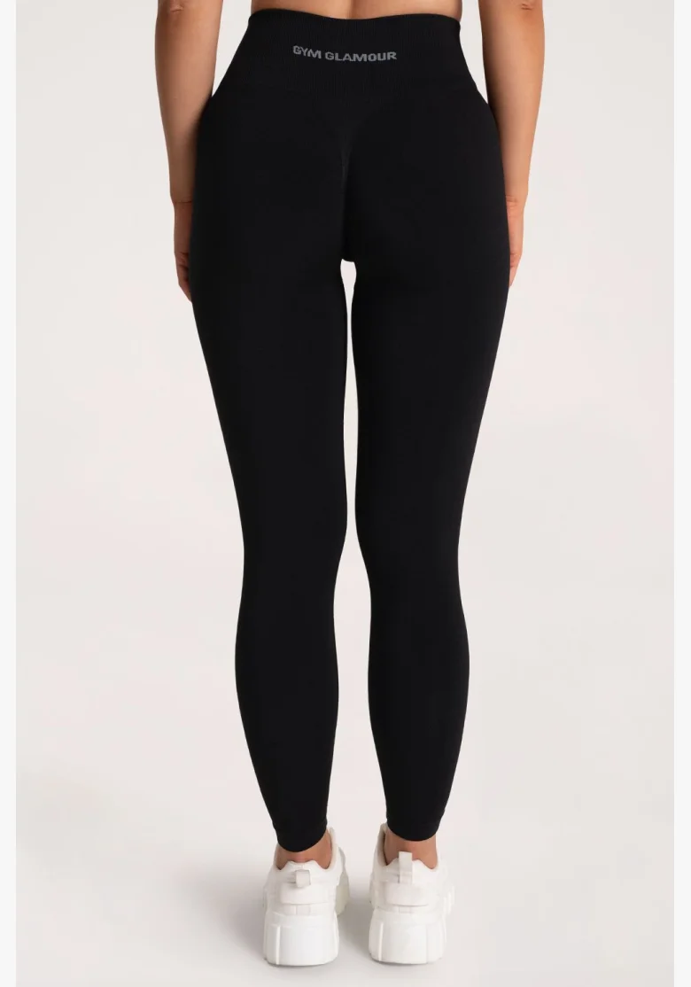Gym Glamour Legíny Second Skin push up Čierne