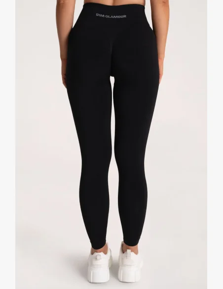 Gym Glamour Legíny Second Skin push up Čierne