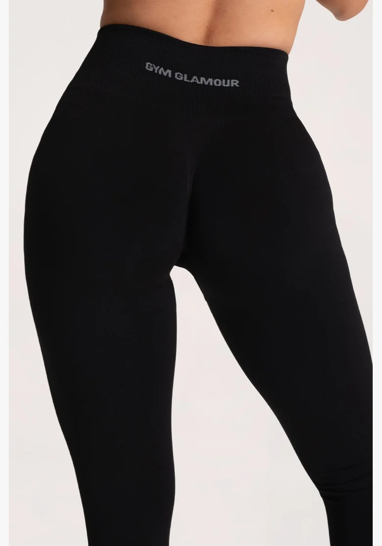 Gym Glamour Legíny Second Skin push up Čierne