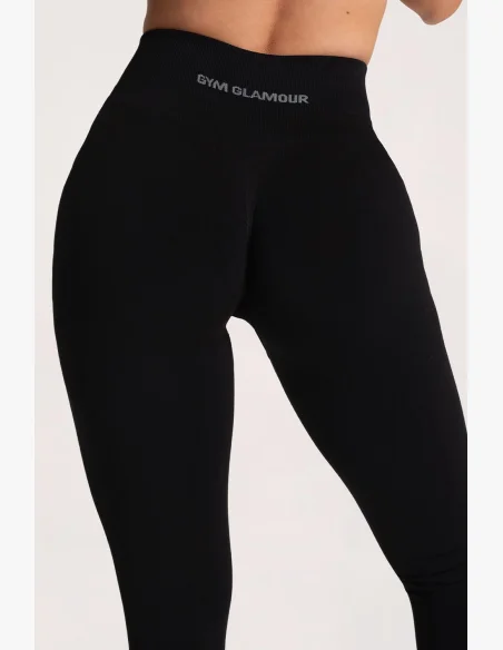 Gym Glamour Legíny Second Skin push up Čierne