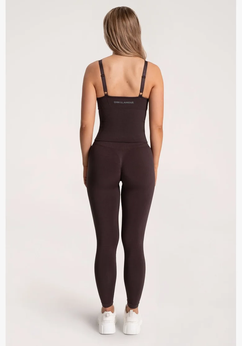 Gym Glamour Legíny Second Skin push up Čierne