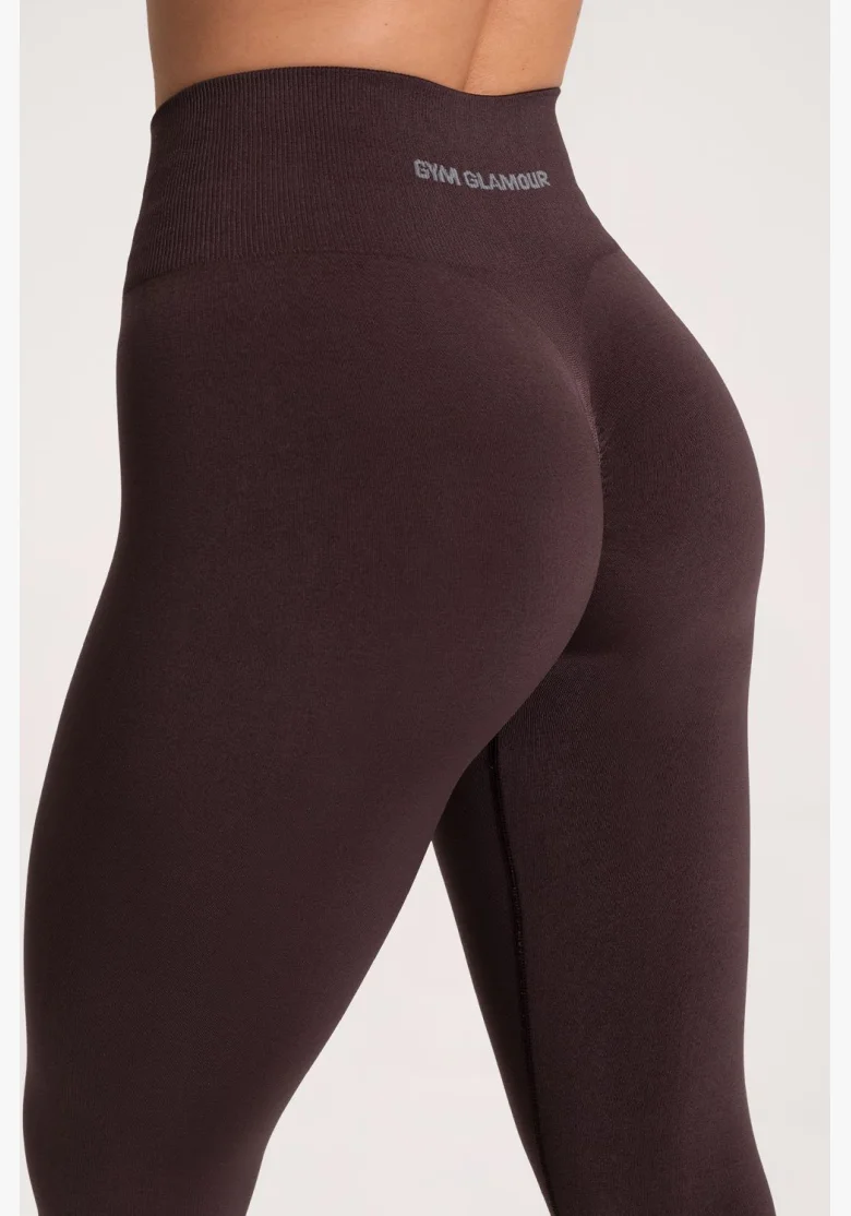 Gym Glamour Legíny Second Skin push up Čokoláda