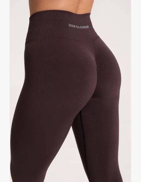 Gym Glamour Legíny Second Skin push up Čokoláda