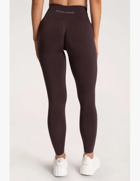 Gym Glamour Legíny Second Skin push up Čokoláda