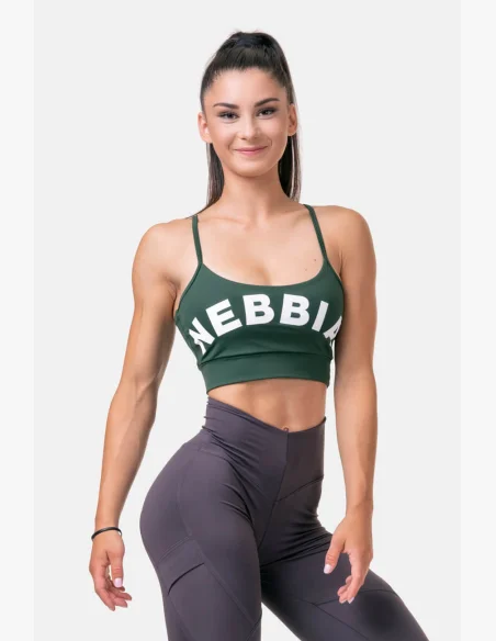 NEBBIA Classic HERO športová podprsenka zelená
