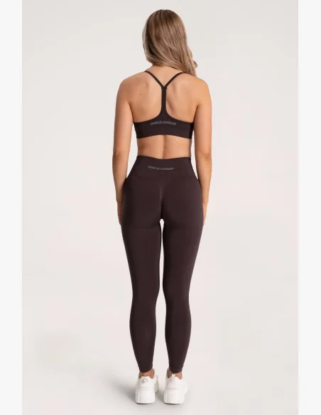 Gym Glamour Legíny Second Skin push up Čokoláda