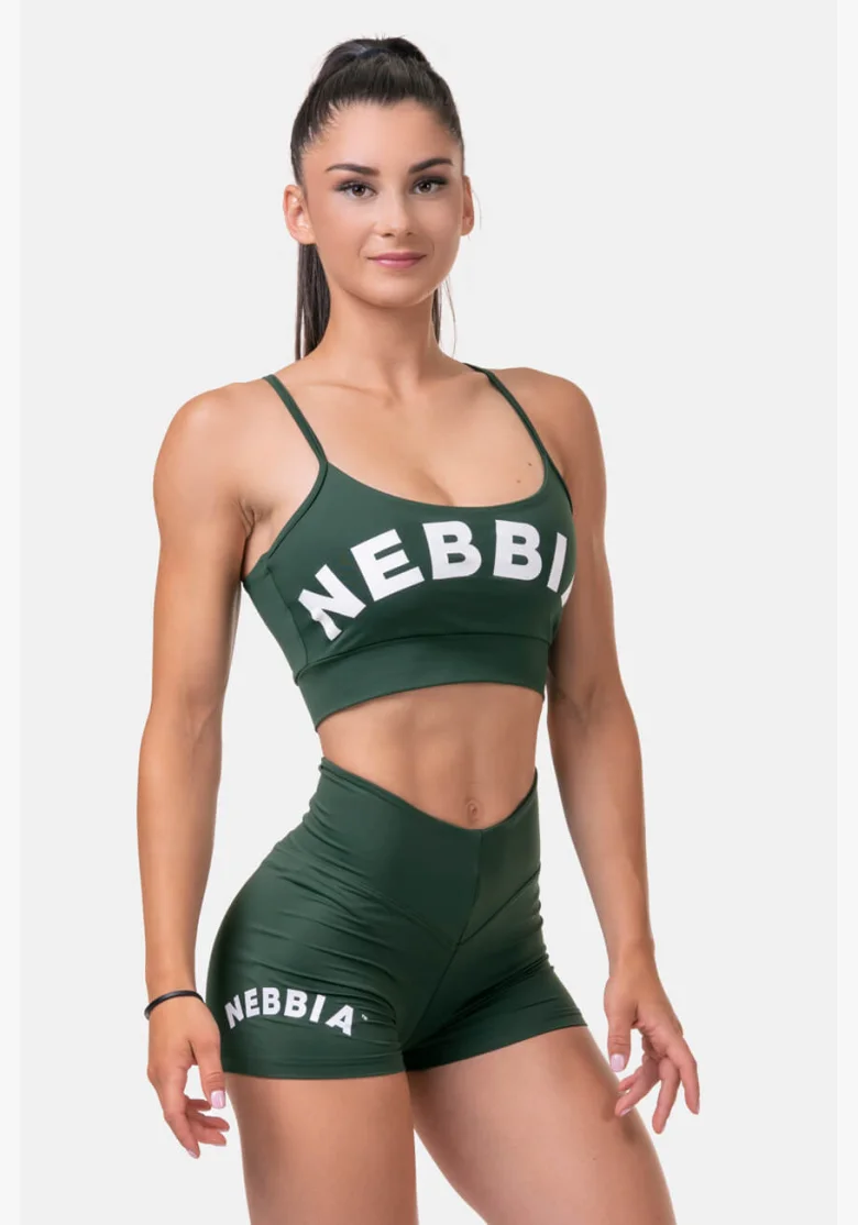 NEBBIA Classic HERO športová podprsenka zelená